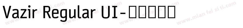 Vazir Regular UI字体转换